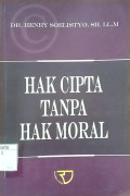 Hak cipta tanpa hak moral