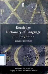 Routledge dictionary of language and linguistics