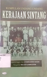 Kumpulan undang-undang : kerajaan Sintang