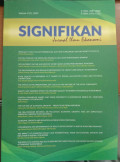 Signifikan : jurnal ilmu ekonomi volume 11 (1) 2022