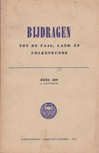 Bijdragen tot de taal-, land- en volkenkunde