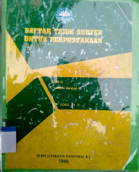 Daftar tajuk subyek untuk perpustakaan : jilid II l sampai dengan z  edisi ke v