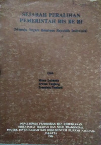 Sejarah peralihan pemerintah RIS ke RI (menuju negara kesatuan republik Indonesia)